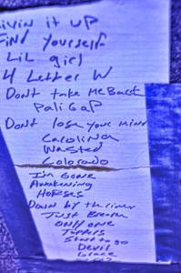 Set list for the Boulder Show